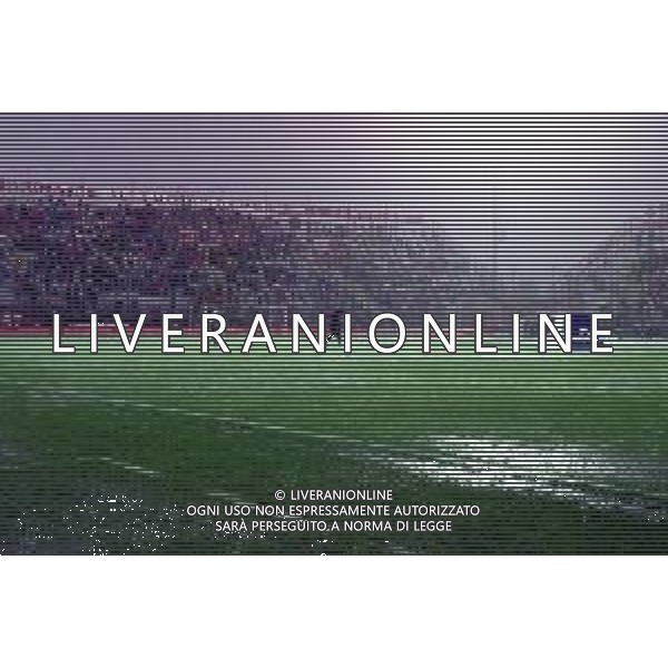 PERUGIA - JUVENTUS CAMPIONATO CALCIO SERIE A - 14 MAGGIO 2000 NELLA FOTO IL CAMPO ALLAGATO DOPO UN FORTE TEMPORALE ©AGENZIA ALDO LIVERANI SAS