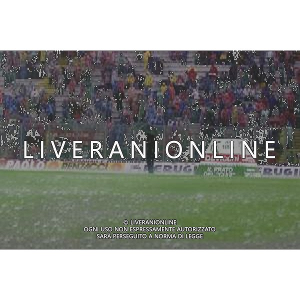 PERUGIA - JUVENTUS CAMPIONATO CALCIO SERIE A - 14 MAGGIO 2000 NELLA FOTO IL CAMPO ALLAGATO DOPO UN FORTE TEMPORALE ©AGENZIA ALDO LIVERANI SAS