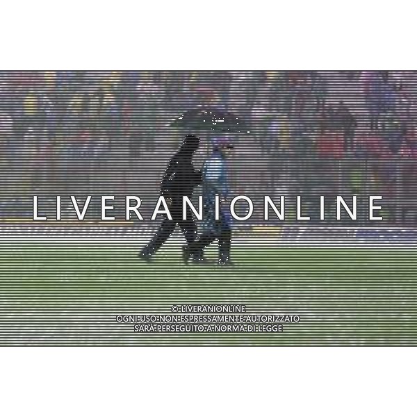 PERUGIA - JUVENTUS CAMPIONATO CALCIO SERIE A - 14 MAGGIO 2000 NELLA FOTO IL CAMPO ALLAGATO DOPO UN FORTE TEMPORALE ©AGENZIA ALDO LIVERANI SAS