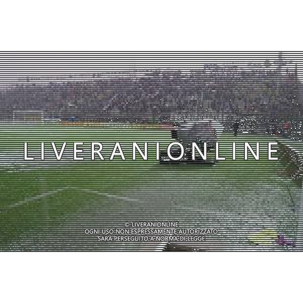 PERUGIA - JUVENTUS CAMPIONATO CALCIO SERIE A - 14 MAGGIO 2000 NELLA FOTO IL CAMPO ALLAGATO DOPO UN FORTE TEMPORALE - TELECAMERA E CAMERAMAN ©AGENZIA ALDO LIVERANI SAS
