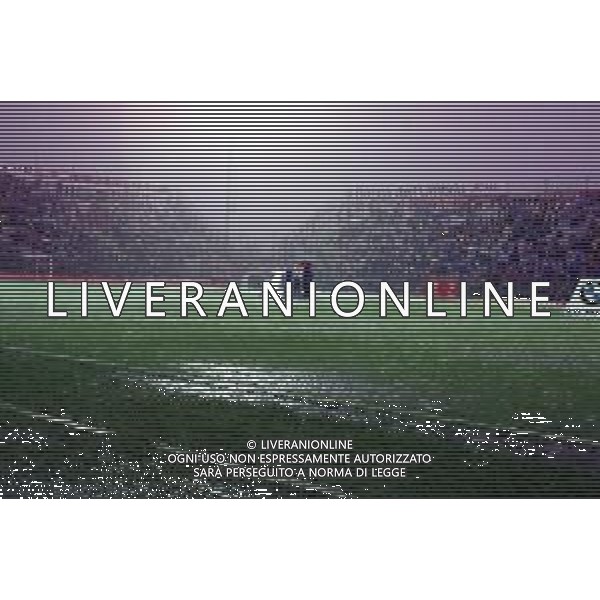 PERUGIA - JUVENTUS CAMPIONATO CALCIO SERIE A - 14 MAGGIO 2000 NELLA FOTO IL CAMPO ALLAGATO DOPO UN FORTE TEMPORALE ©AGENZIA ALDO LIVERANI SAS