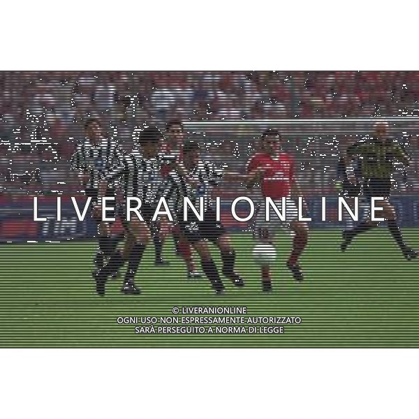 PERUGIA - JUVENTUS CAMPIONATO CALCIO SERIE A - 14 MAGGIO 2000 NELLA FOTO ALESSANDRO DEL PIERO, FILIPPO INZAGHI E GIOVANNI TEDESCO ©AGENZIA ALDO LIVERANI SAS