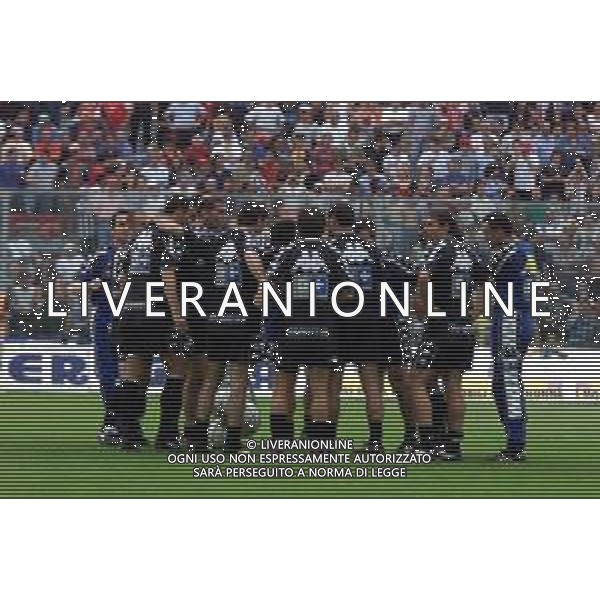 PERUGIA - JUVENTUS CAMPIONATO CALCIO SERIE A - 14 MAGGIO 2000 NELLA FOTO GRUPPO JUVENTUS PREPARTITA ©AGENZIA ALDO LIVERANI SAS