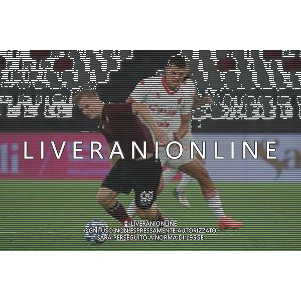 TVEM-Mateusz Legowski of US Salernitana 1919 in action against Karlo Lulic of SSC Bari during the friendly match between SSC Bari and US Salernitana 1919 at San Nicola Stadium on July 31, 2024 in Bari, Italy. Photo by Emmanuele Mastrodonato/ag. Aldo Liverani sas
