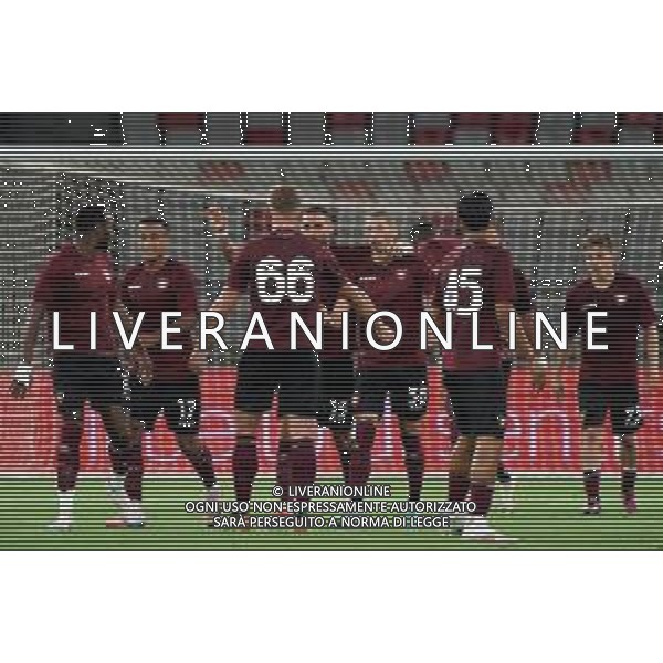 TVEM-Andres Sfait of US Salernitana 1919 celebrates after scoring a goal with teammates during the friendly match between SSC Bari and US Salernitana 1919 at San Nicola Stadium on July 31, 2024 in Bari, Italy. Photo by Emmanuele Mastrodonato/ag. Aldo Liverani sas