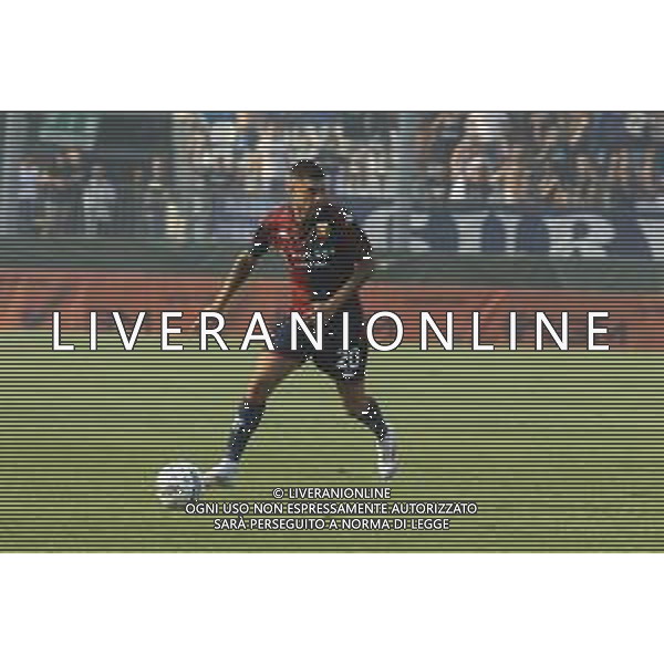 Stefano Sabelli of Genoa CFC play the ball during Brescia Calcio FC vs Genoa CFC, Test Match pre season Serie A Enilive 2024-25, at Mario Rigamonti stadium in Brescia (BS), Italy, on July 20, 2024. (Photo by Davide Casentini)/AGENZIA ALDO LIVERANI SAS