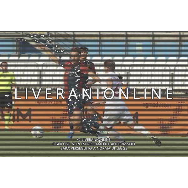 Emil Bohinen of Genoa CFC battle for the ball with Matthias Verreth of Brescia Calcio FC during Brescia Calcio FC vs Genoa CFC, Test Match pre season Serie A Enilive 2024-25, at Mario Rigamonti stadium in Brescia (BS), Italy, on July 20, 2024. (Photo by Davide Casentini)/AGENZIA ALDO LIVERANI SAS