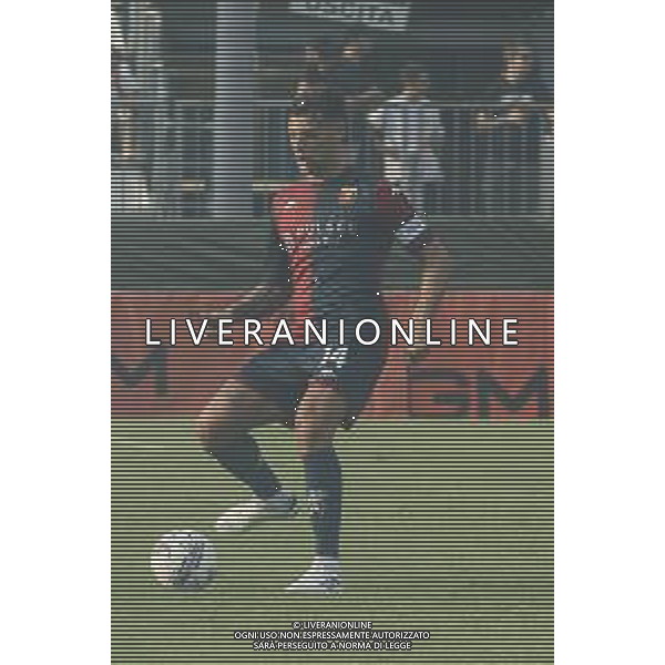 Alessandro Vogliacco of Genoa CFC play the ball during Brescia Calcio FC vs Genoa CFC, Test Match pre season Serie A Enilive 2024-25, at Mario Rigamonti stadium in Brescia (BS), Italy, on July 20, 2024. (Photo by Davide Casentini)/AGENZIA ALDO LIVERANI SAS