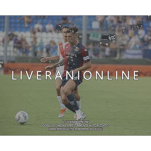 Alessandro Vogliacco of Genoa CFC play the ball during Brescia Calcio FC vs Genoa CFC, Test Match pre season Serie A Enilive 2024-25, at Mario Rigamonti stadium in Brescia (BS), Italy, on July 20, 2024. (Photo by Davide Casentini)/AGENZIA ALDO LIVERANI SAS