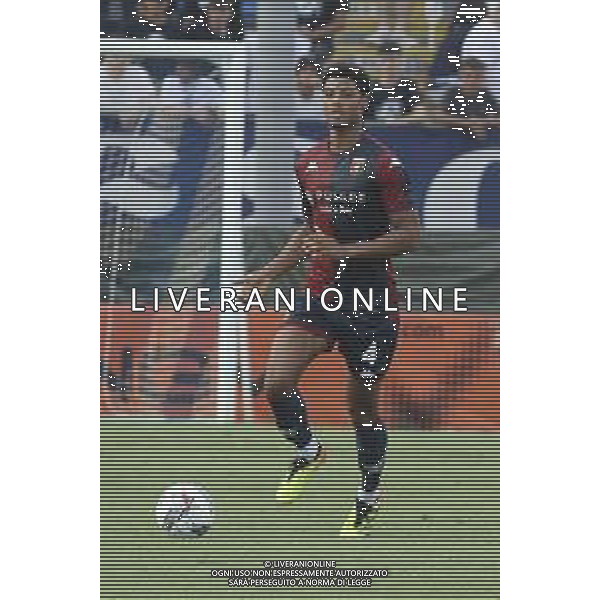 Koni De Winter of Genoa CFC play the ball during Brescia Calcio FC vs Genoa CFC, Test Match pre season Serie A Enilive 2024-25, at Mario Rigamonti stadium in Brescia (BS), Italy, on July 20, 2024. (Photo by Davide Casentini)/AGENZIA ALDO LIVERANI SAS
