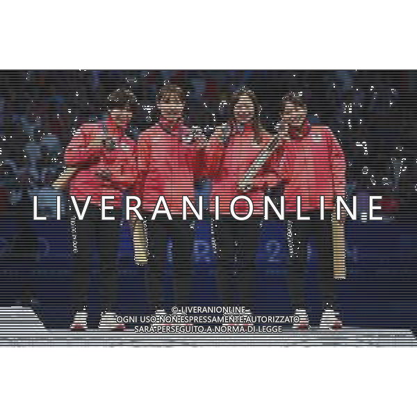 Olimpiadi Parigi 2024 - Scherma nella foto Giappone medaglia di bronzo Parigi (FRA) 01-08-2024 Grand Palais Italia vs Stati Uniti Finale fioretto femminile a squadre foto Roberto Garavaglia/Agenzia Aldo Liverani sas
