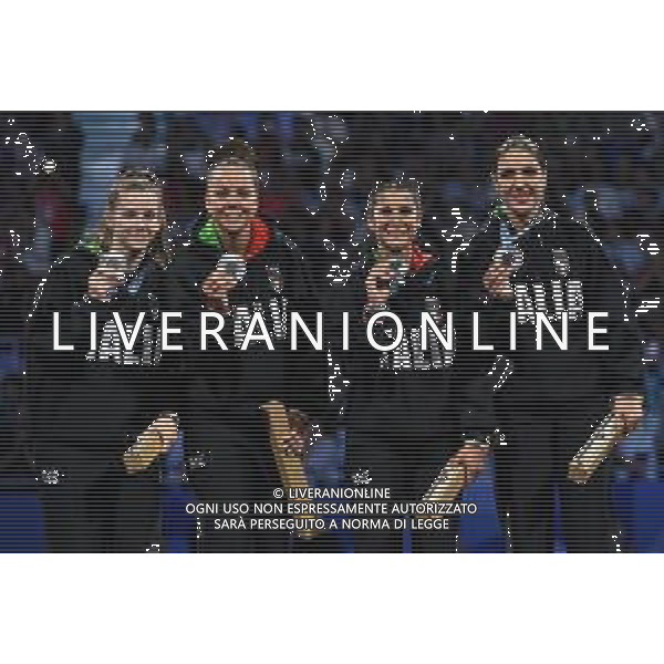 Olimpiadi Parigi 2024 - Scherma nella foto Italia medaglia d\'argento Parigi (FRA) 01-08-2024 Grand Palais Italia vs Stati Uniti Finale fioretto femminile a squadre foto Roberto Garavaglia/Agenzia Aldo Liverani sas
