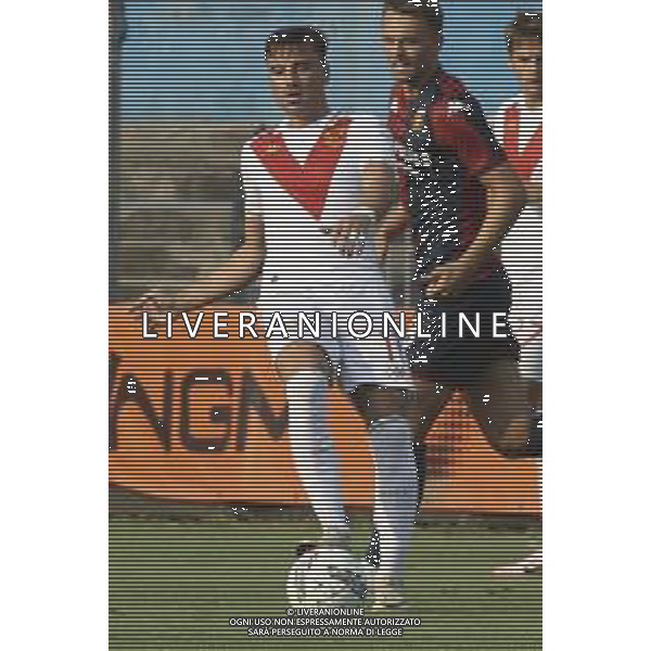 Gabriele Moncini of Brescia Calcio FC play the ball during Brescia Calcio FC vs Genoa CFC, Test Match pre season Serie A Enilive 2024-25, at Mario Rigamonti stadium in Brescia (BS), Italy, on July 20, 2024. (Photo by Davide Casentini)/AGENZIA ALDO LIVERANI SAS
