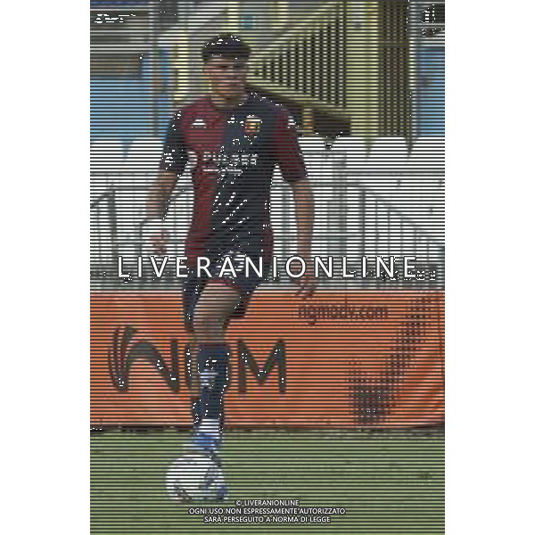 Alan Matturro of Genoa CFC play the ball during Brescia Calcio FC vs Genoa CFC, Test Match pre season Serie A Enilive 2024-25, at Mario Rigamonti stadium in Brescia (BS), Italy, on July 20, 2024. (Photo by Davide Casentini)/AGENZIA ALDO LIVERANI SAS