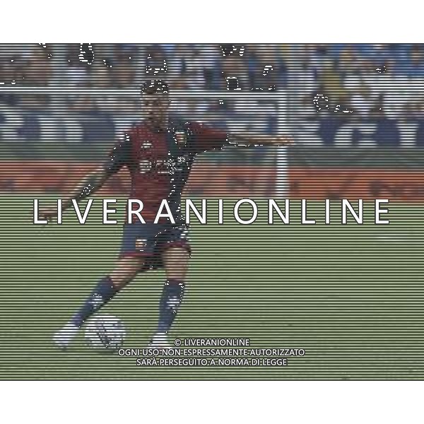 Stefano Sabelli of Genoa CFC kick the ball during Brescia Calcio FC vs Genoa CFC, Test Match pre season Serie A Enilive 2024-25, at Mario Rigamonti stadium in Brescia (BS), Italy, on July 20, 2024. (Photo by Davide Casentini)/AGENZIA ALDO LIVERANI SAS
