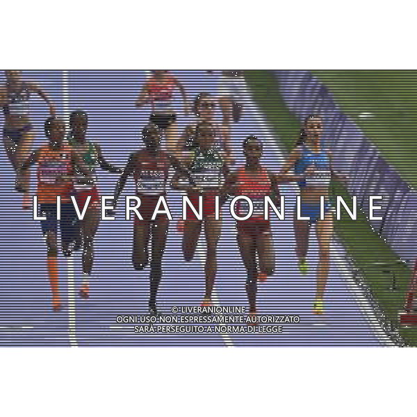 Olimpiadi Parigi 2024 - Atletica nella foto l\'arrivo della prima betteria, a DX Nadia Battocletti (ITA) qualificata per la finale Parigi (FRA) 02-08-2024 Stade de France Atletica Leggera Batterie di qualificazione 5000m femminili foto Roberto Garavaglia/Agenzia Aldo Liverani sas