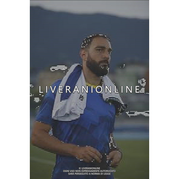Grigoris Kastanos of Hellas Verona FC during Hellas Verona FC vs Asteras Tripolis FC, 5° Test Match, at stadio "Quercia" in Rovereto (TN), on August 03, 2024. (Photo by Davide Casentini)/AGENZIA ALDO LIVERANI SAS