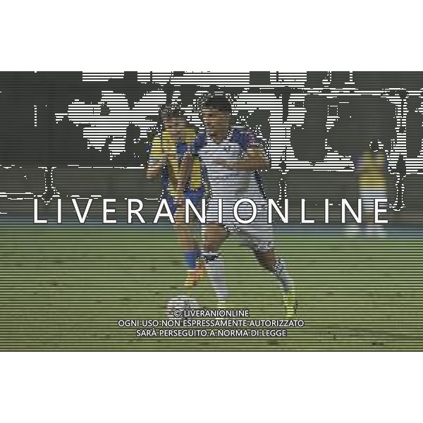 Abdou Harroui of Hellas Verona FC play the ball during Hellas Verona FC vs Asteras Tripolis FC, 5° Test Match, at stadio "Quercia" in Rovereto (TN), on August 03, 2024. (Photo by Davide Casentini)/AGENZIA ALDO LIVERANI SAS