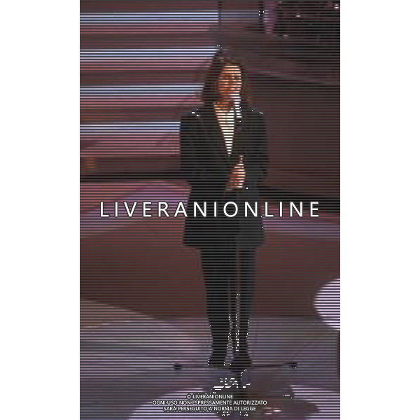 DIA- RETROSPETTIVA TOSCA, all\'anagrafe Tiziana Tosca Donati, CANTANTE NELLA FOTO AL FESTIVAL DI SANREMO NELL\'ANNO 1992 ©DIM Studio/AGENZIA ALDO LIVERANI SAS