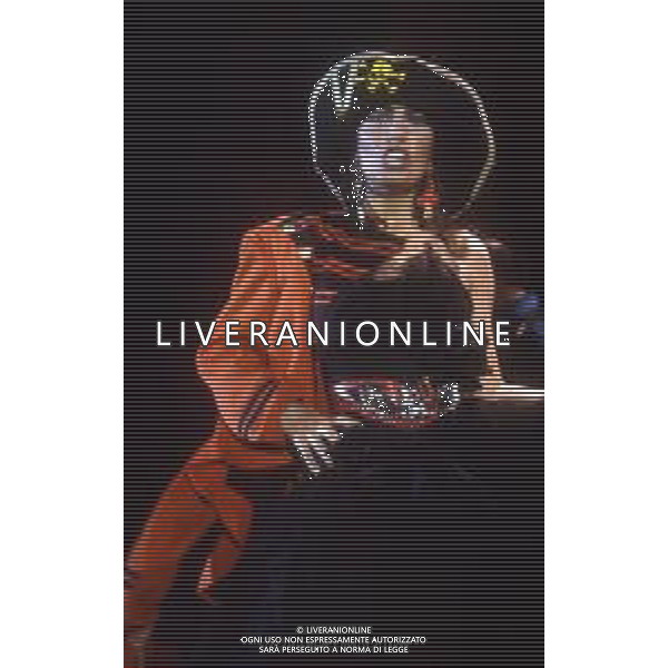 DIAP-RETROSPETTIVA LOREDANA BERTE\' CANTANTE NELLA FOTO LOREDANA BERTE\' NELL\'ANNO 1981 AG ALDO LIVERANI SAS