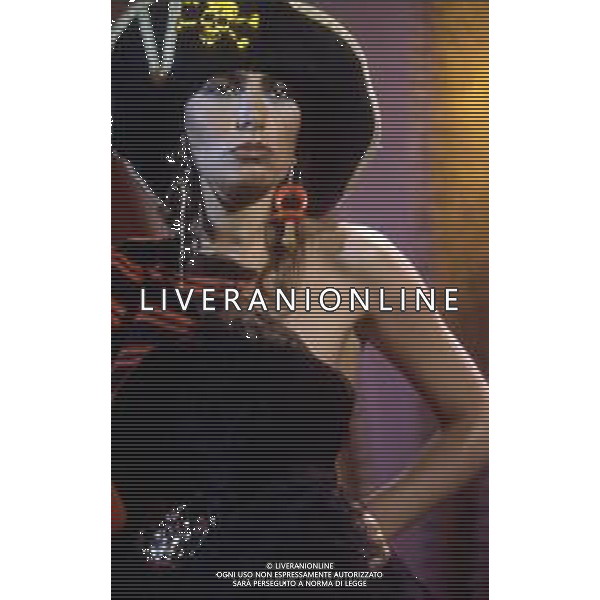 DIAP-RETROSPETTIVA LOREDANA BERTE\' CANTANTE NELLA FOTO LOREDANA BERTE\' NELL\'ANNO 1981 AG ALDO LIVERANI SAS