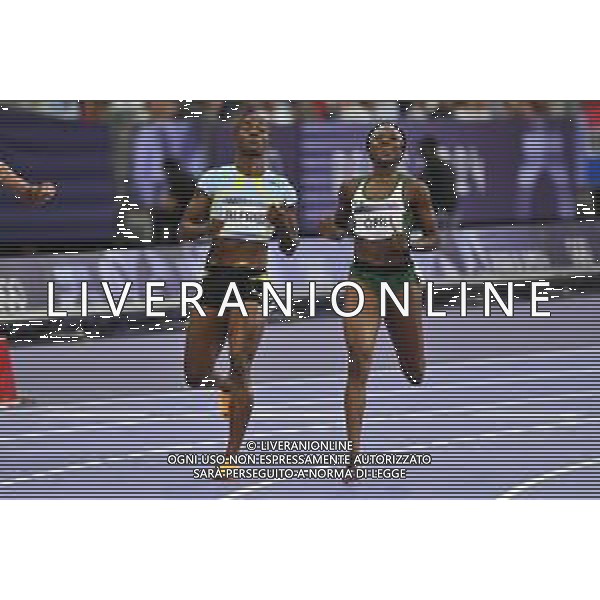 Olimpiadi Parigi 2024 - Atletica nella foto Julien Alfred (LCA) SX e Favour Ofili (NGR) DX Parigi (FRA) 05-08-2024 Stade de France Atletica Leggera Semifinale 200m femminili foto Roberto Garavaglia/Agenzia Aldo Liverani sas