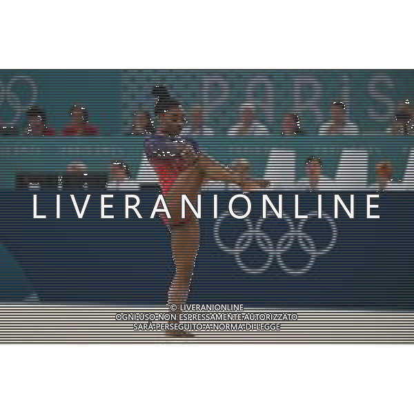 Olimpiadi Parigi 2024 - Ginnastica nella foto Simone Biles (USA) Parigi (FRA) 05-08-2024 Arena Bercy Ginnastica Artistica Finale corpo libero femminile foto Roberto Garavaglia/Agenzia Aldo Liverani sas