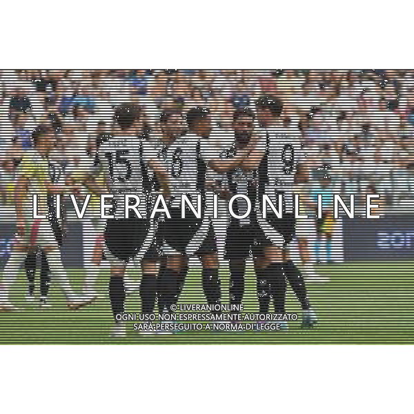 Torino 06.08.2024 Allianz Stadium @Manuela Viganti /Ag. Aldo Liverani sas Juventus A vs Juventus Next Gen Amichevole Pre Campionato 2024/2025 Nella foto: esultanza juventus dopo il gol di danilo ©Viganti / AGENZIA ALDO LIVERANI SAS