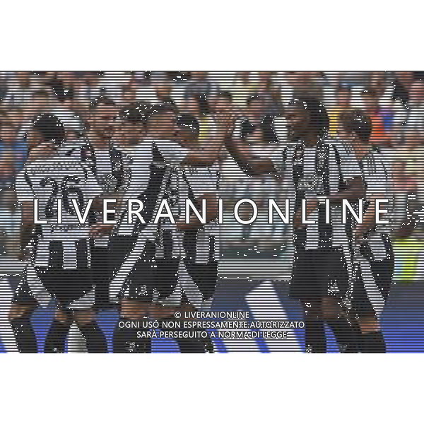 Torino 06.08.2024 Allianz Stadium @Manuela Viganti /Ag. Aldo Liverani sas Juventus A vs Juventus Next Gen Amichevole Pre Campionato 2024/2025 Nella foto: esultanza juventus dopo il gol di kheprhen thuram ©Viganti / AGENZIA ALDO LIVERANI SAS