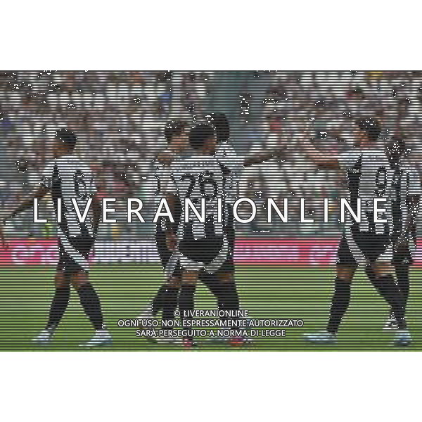 Torino 06.08.2024 Allianz Stadium @Manuela Viganti /Ag. Aldo Liverani sas Juventus A vs Juventus Next Gen Amichevole Pre Campionato 2024/2025 Nella foto: esultanza juventus dopo il gol di kenan yildiz ©Viganti / AGENZIA ALDO LIVERANI SAS