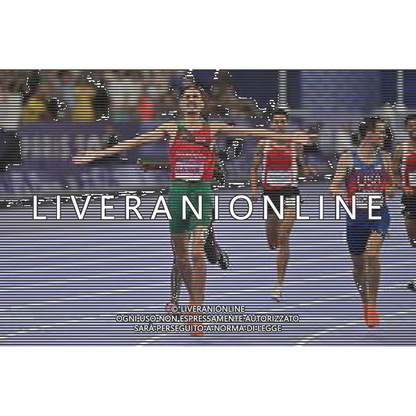 Olimpiadi Parigi 2024 - Atletica nella foto Soufiane El Bakkali (MAR) medaglia d\'oro Parigi (FRA) 07-08-2024 Stade de France Atletica Leggera Finale 3.000m siepi maschili foto Roberto Garavaglia/Agenzia Aldo Liverani sas