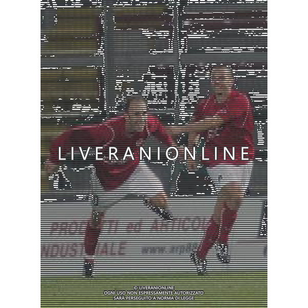 02-12-2005 PERUGIA -CAMPIONATO DI CALCIO LEGA SERIE C PERUGIA -NAPOLI NELLA FOTO CELLINI MARCO -PUCCINELLI LUCA ATHOS AGENZIA ALDO LIVERANI