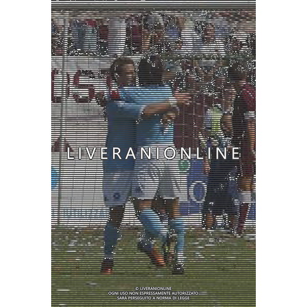 28 AGOSTO 2005 - ACIREALE-CAMPIONATO DI SERIE C ACIREALE-NAPOLI NELLA FOTO EMANUELE CALAIO\' ESULTA FOTO MOSCA- AG LIVERANI