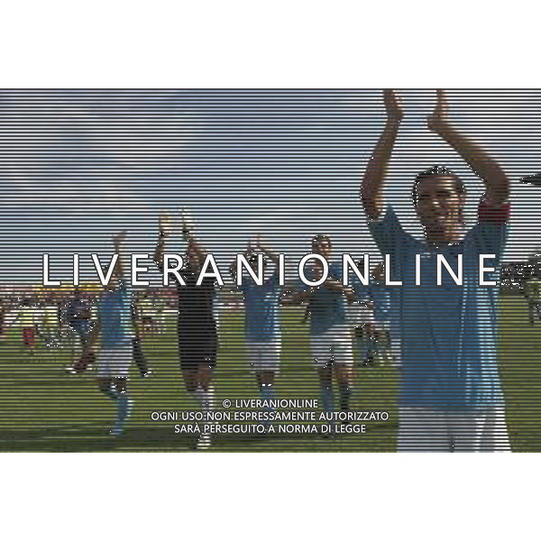 28 AGOSTO 2005 - ACIREALE-CAMPIONATO DI SERIE C ACIREALE-NAPOLI NELLA FOTO I GIOCATORI DEL NAPOLI A FINE GARA FOTO MOSCA- AG LIVERANI