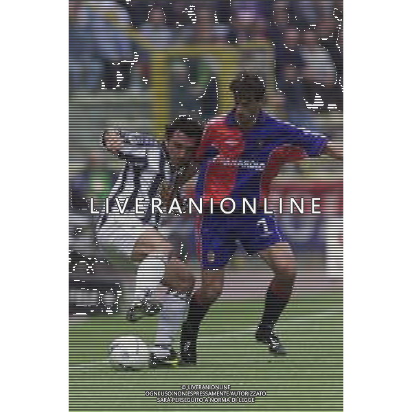 06-05-2001 BOLOGNA-CAMPIONATO DI CALCIO SERIE A BOLOGNA -UDINESE 1-1 NELLA FOTO CARLO NERVO E VALERIO BERTOTTO AG ALDO LIVERANI SAS