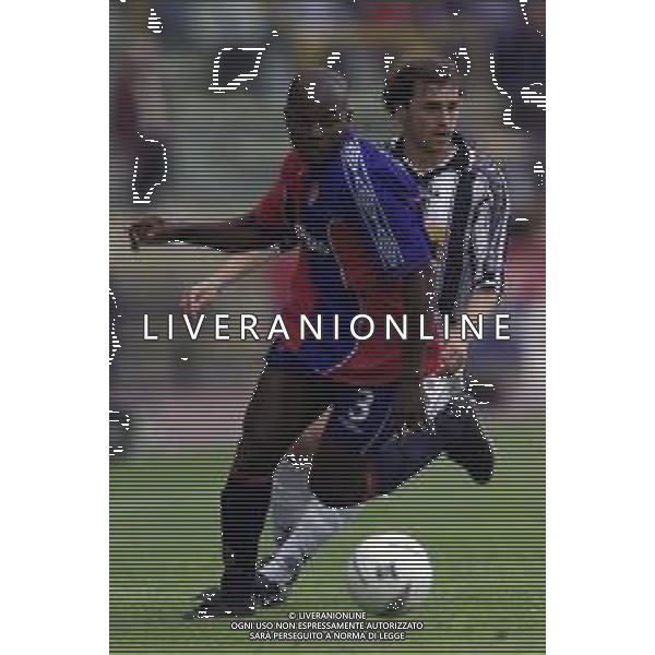 06-05-2001 BOLOGNA-CAMPIONATO DI CALCIO SERIE A BOLOGNA -UDINESE 1-1 NELLA FOTO PIERRE WOME AG ALDO LIVERANI SAS