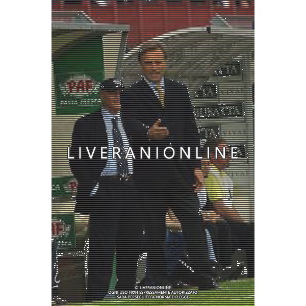 06-05-2001 VICENZA-CAMPIONATO DI CALCIO SERIE A VICENZA-REGGINA 2-1 NELLA FOTO FRANCO COLOMBA ALLENATORE REGGINA CALCIO AG ALDO LIVERANI SAS
