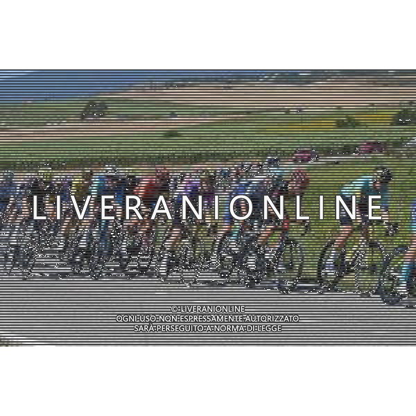 09-08-2024 Vuelta Burgos; Tappa 05 Frias - Trevino; 2024, Tudor; 2024, Visma - Lease A Bike; Wilksch, Hannes; Kuss, Sepp; ©SIROTTI/AGENZIA ALDO LIVERANI SAS