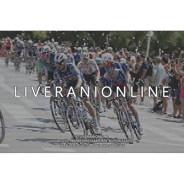 10-08-2024 Clasica San Sebastian; 2024, Soudal - Quick Step; 2024, Jayco Alula; Alaphilippe, Julian; Yates, Simon; San Sebastian; ©SIROTTI/AGENZIA ALDO LIVERANI SAS