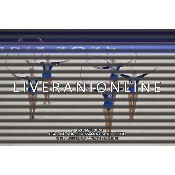 Olimpiadi Parigi 2024 - Ginnastica nella foto l\'esercizio dell\'Azerbaijan Parigi (FRA) 10-08-2024 Arena La Chapelle Ginnastica Ritmica Finale all-around a squadre foto Roberto Garavaglia/Agenzia Aldo Liverani sas
