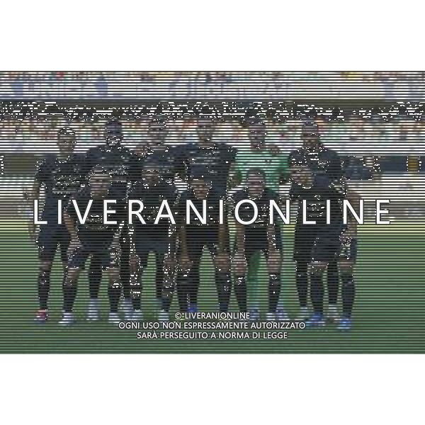 Formazione - Hellas Verona team photo during Hellas Verona FC vs Cesena FC, round of 32° Coppa Italia Frecciarossa 2024-25, at MarcAntonio Bentegodi stadium in Verona (VR), Italy, on August 10, 2024. (Photo by Davide Casentini)/AGENZIA ALDO LIVERANI SAS