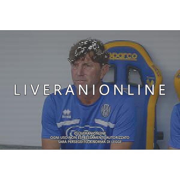 Michele Mignani Head Coach of Cesena FC during Hellas Verona FC vs Cesena FC, round of 32° Coppa Italia Frecciarossa 2024-25, at MarcAntonio Bentegodi stadium in Verona (VR), Italy, on August 10, 2024. (Photo by Davide Casentini)/AGENZIA ALDO LIVERANI SAS