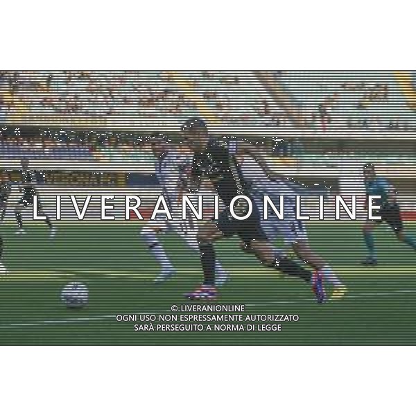 Darko Lazovic of Hellas Verona FC play the ball during Hellas Verona FC vs Cesena FC, round of 32° Coppa Italia Frecciarossa 2024-25, at MarcAntonio Bentegodi stadium in Verona (VR), Italy, on August 10, 2024. (Photo by Davide Casentini)/AGENZIA ALDO LIVERANI SAS