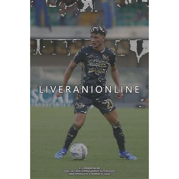 Dani Silva of Hellas Verona FC play the ball during Hellas Verona FC vs Cesena FC, round of 32° Coppa Italia Frecciarossa 2024-25, at MarcAntonio Bentegodi stadium in Verona (VR), Italy, on August 10, 2024. (Photo by Davide Casentini)/AGENZIA ALDO LIVERANI SAS