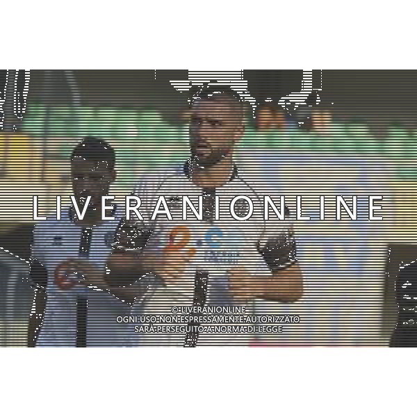 Marco Curto of Cesena FC during Hellas Verona FC vs Cesena FC, round of 32° Coppa Italia Frecciarossa 2024-25, at MarcAntonio Bentegodi stadium in Verona (VR), Italy, on August 10, 2024. (Photo by Davide Casentini)/AGENZIA ALDO LIVERANI SAS