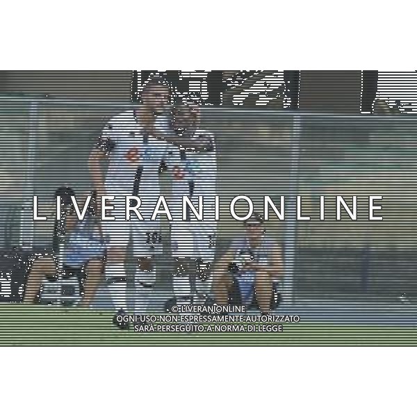 Esultanza - Augustus Kargbo of Cesena FC celebrates after scoring during Hellas Verona FC vs Cesena FC, round of 32° Coppa Italia Frecciarossa 2024-25, at MarcAntonio Bentegodi stadium in Verona (VR), Italy, on August 10, 2024. (Photo by Davide Casentini)/AGENZIA ALDO LIVERANI SAS