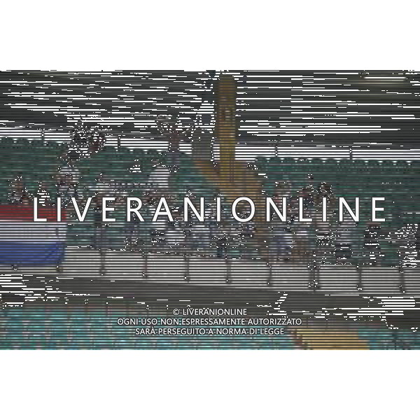 Cesena fans show their support during Hellas Verona FC vs Cesena FC, round of 32° Coppa Italia Frecciarossa 2024-25, at MarcAntonio Bentegodi stadium in Verona (VR), Italy, on August 10, 2024. (Photo by Davide Casentini)/AGENZIA ALDO LIVERANI SAS