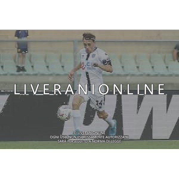 Tommaso Berti of Cesena FC play the ball during Hellas Verona FC vs Cesena FC, round of 32° Coppa Italia Frecciarossa 2024-25, at MarcAntonio Bentegodi stadium in Verona (VR), Italy, on August 10, 2024. (Photo by Davide Casentini)/AGENZIA ALDO LIVERANI SAS