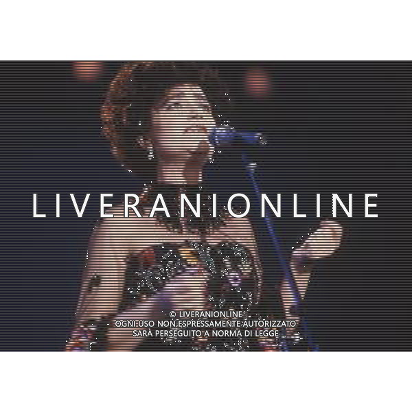 MIA MARTINI, detta MIMI\', cantante italiana - RETROSPETTIVA nella foto al Festival di Sanremo nel 1990 ©ARCHIVIO / AGENZIA ALDO LIVERANI SAS