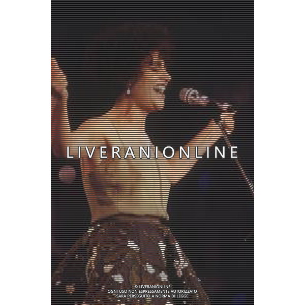 MIA MARTINI, detta MIMI\', cantante italiana - RETROSPETTIVA nella foto al Festival di Sanremo nel 1990 ©ARCHIVIO / AGENZIA ALDO LIVERANI SAS